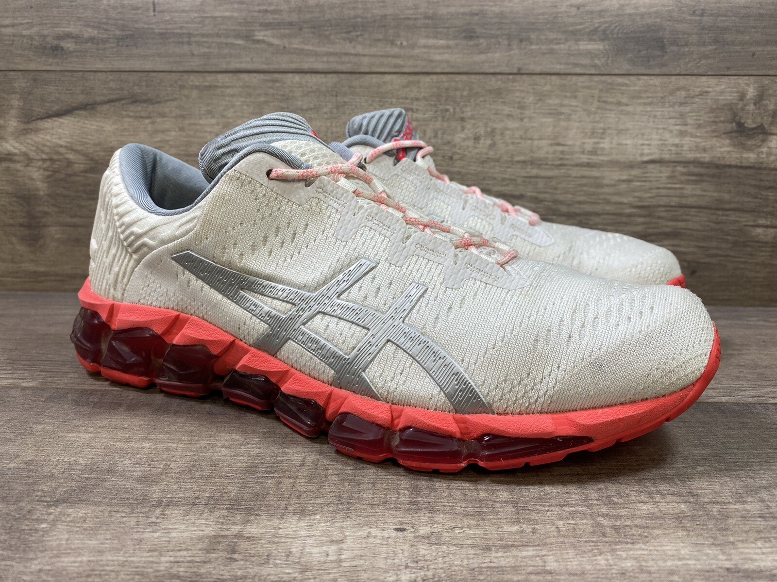 Asics Gel Quantum 360 Full Gel White Pink Running Shoes Womens Size 8.5
