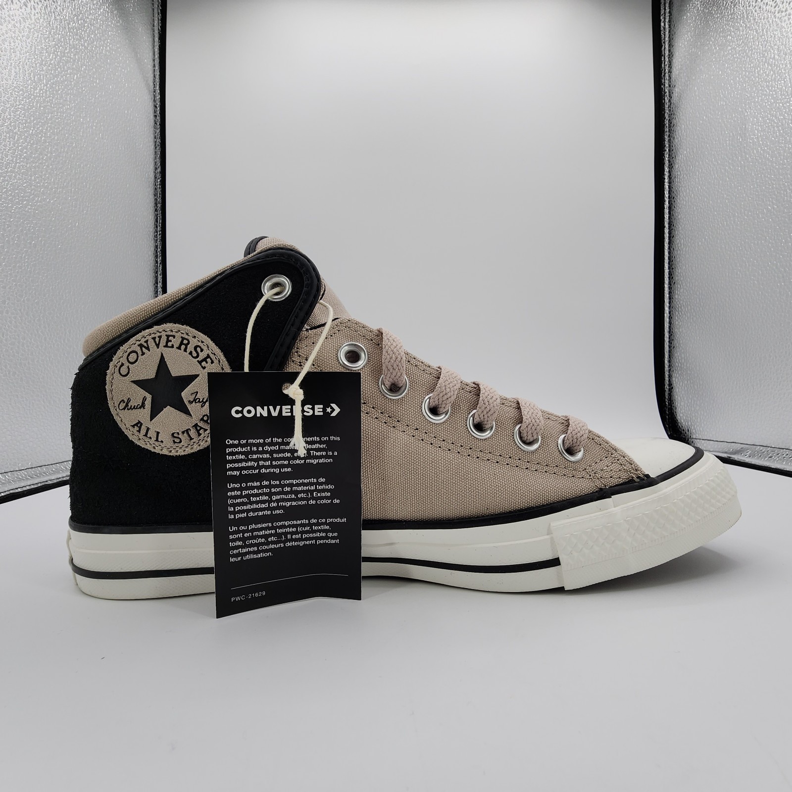 Converse Chuck Taylor High Street Mid Shoe Mens 8 / Womens 10 Grey Black NEW
