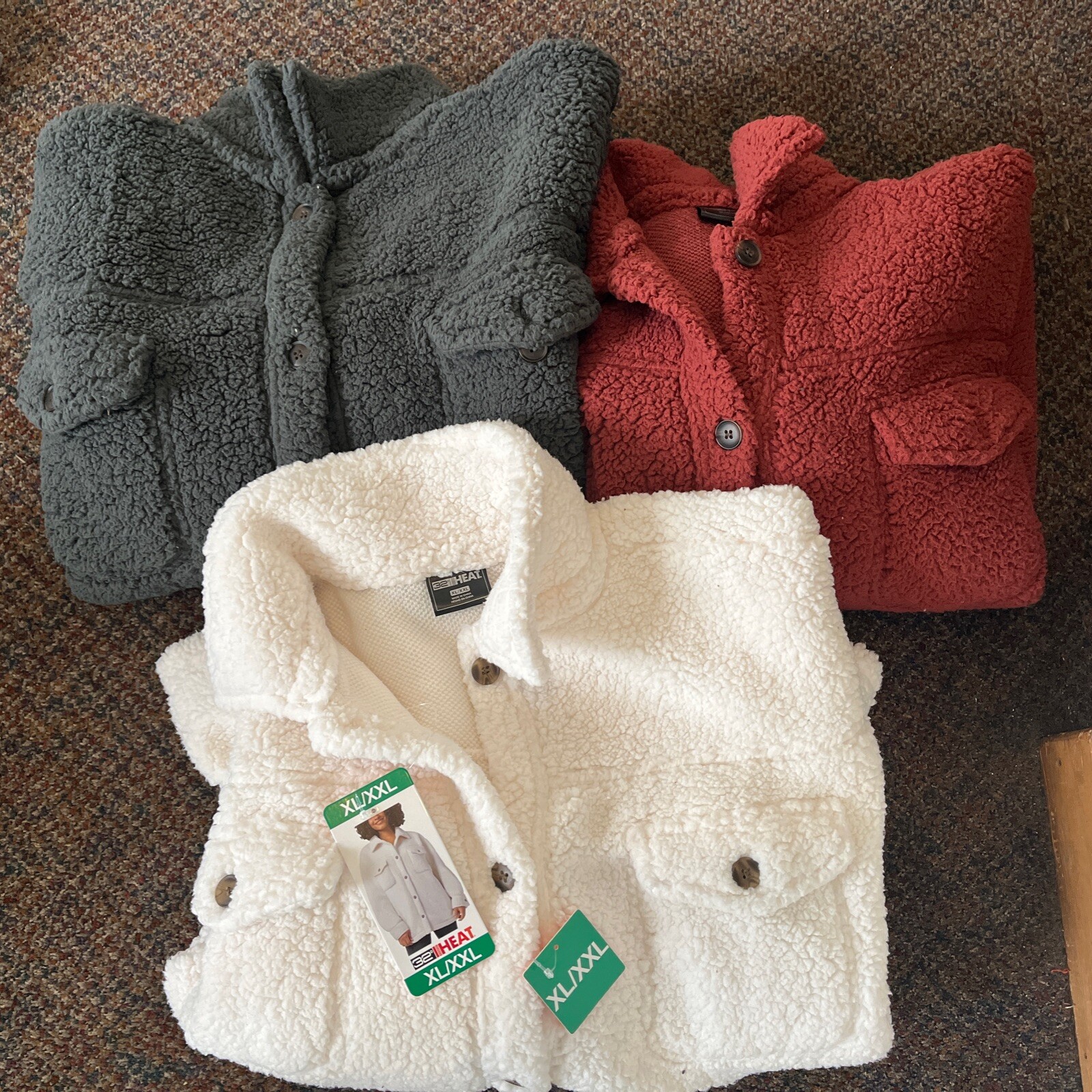 32 Degrees Ladies’ Super Soft Cozy Over Shirt Jacket, (VARIOUS SIZES/COLORS)