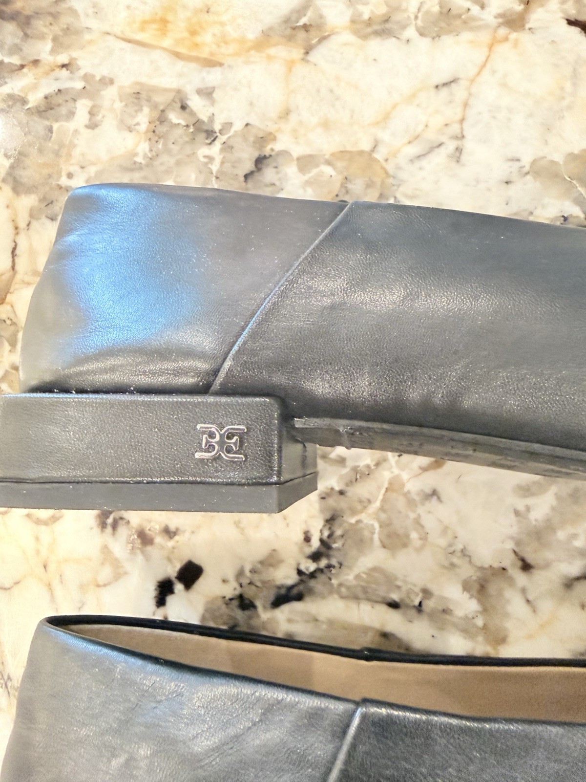 NWOB – Sam Edelman “Kasey Square-Toe Ballet Flat / Black Leathe – Size 10.5M