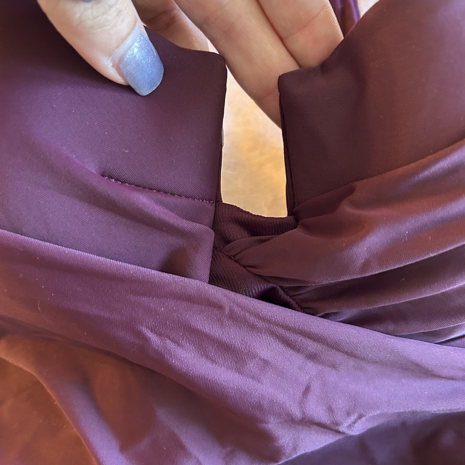 Miracle Suit Escape dark purple one piece swimsuit size 12 ruched slimming