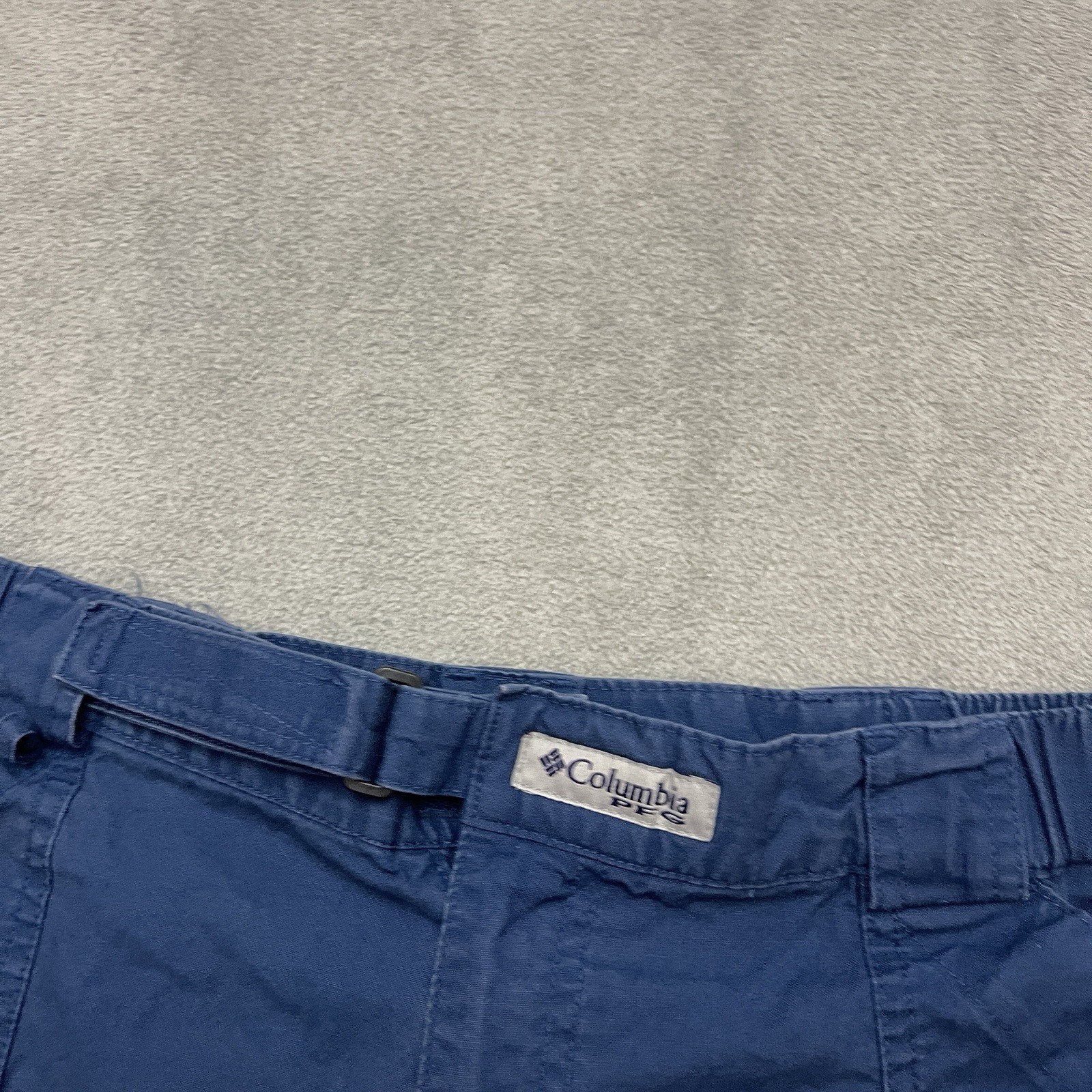 Columbia PFG Half Moon II Cargo Shorts Mens Blue Utility Fishing Hiking Large