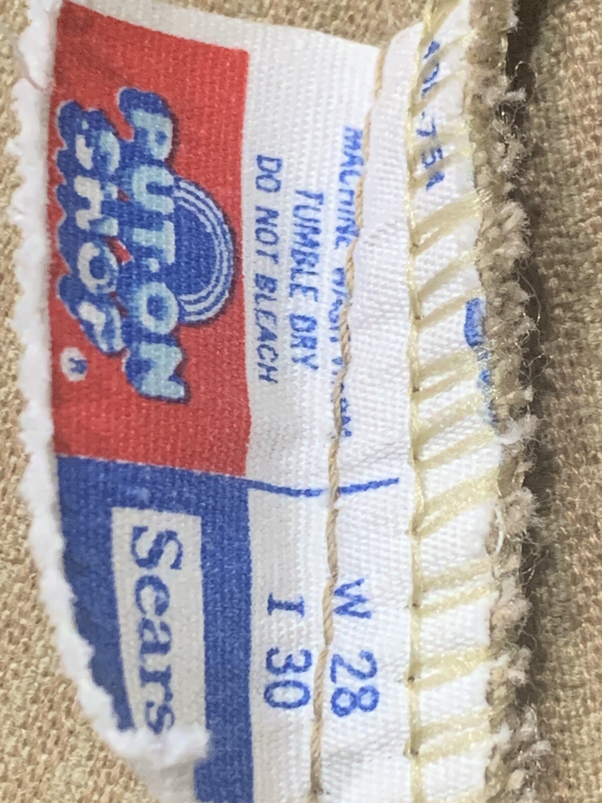 VTG 70s Sears put on shop bell bottom Corduroy Retro hippie flare pants 28×30