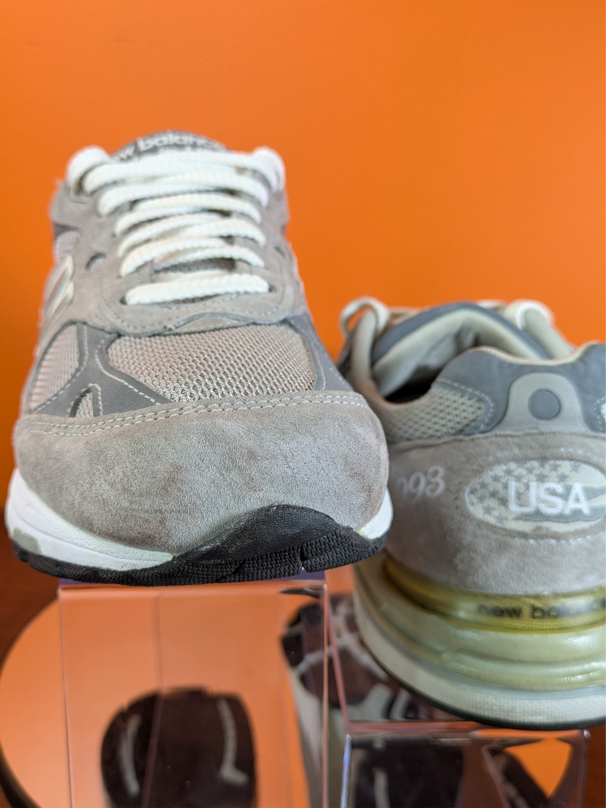 New Balance 993 MR993GL Heritage Gray Olive Made USA Men’s 8.5 D 2011