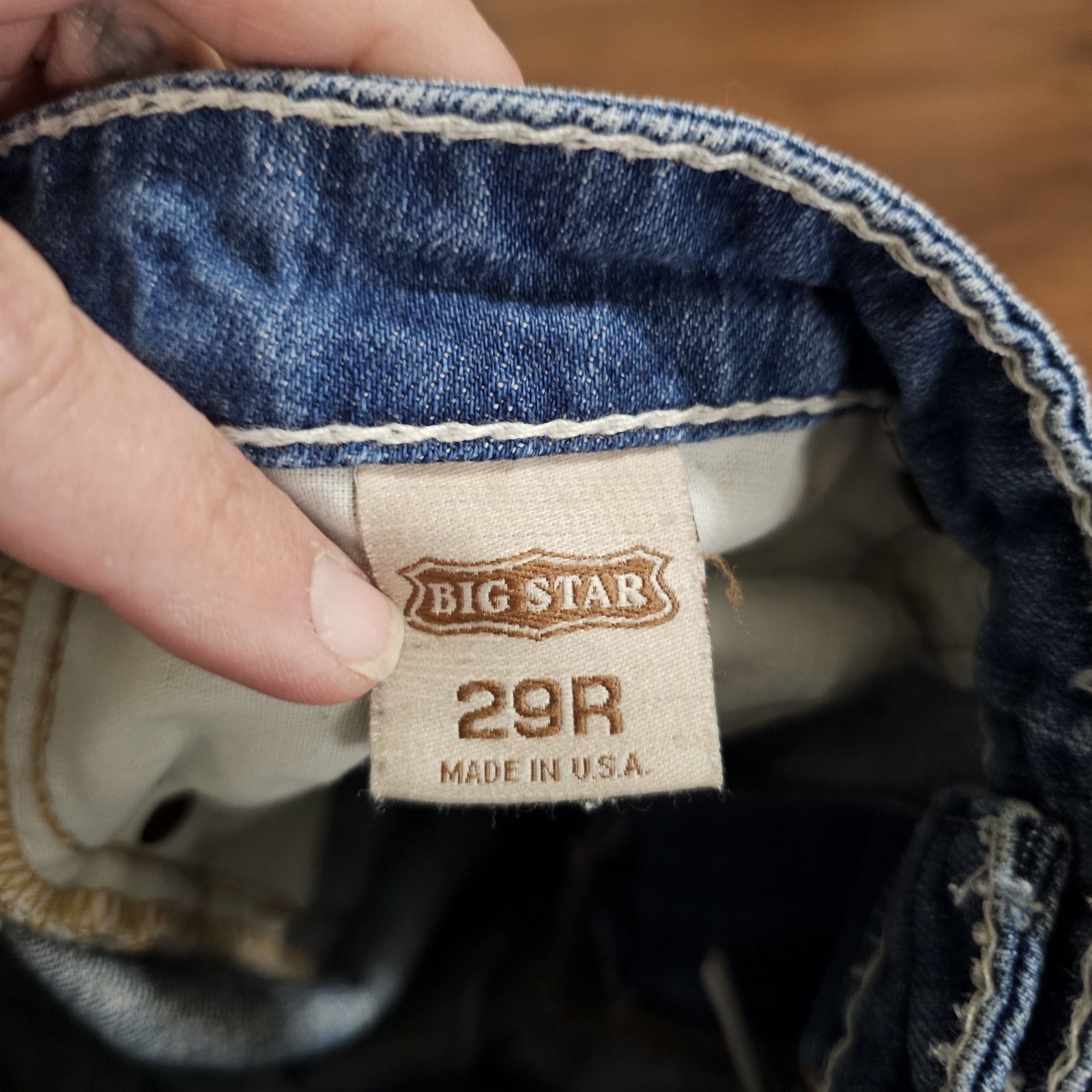 Big Star Casey Jeans Womens Light Blue Sweet Bootcut Distressed Denim 8/10