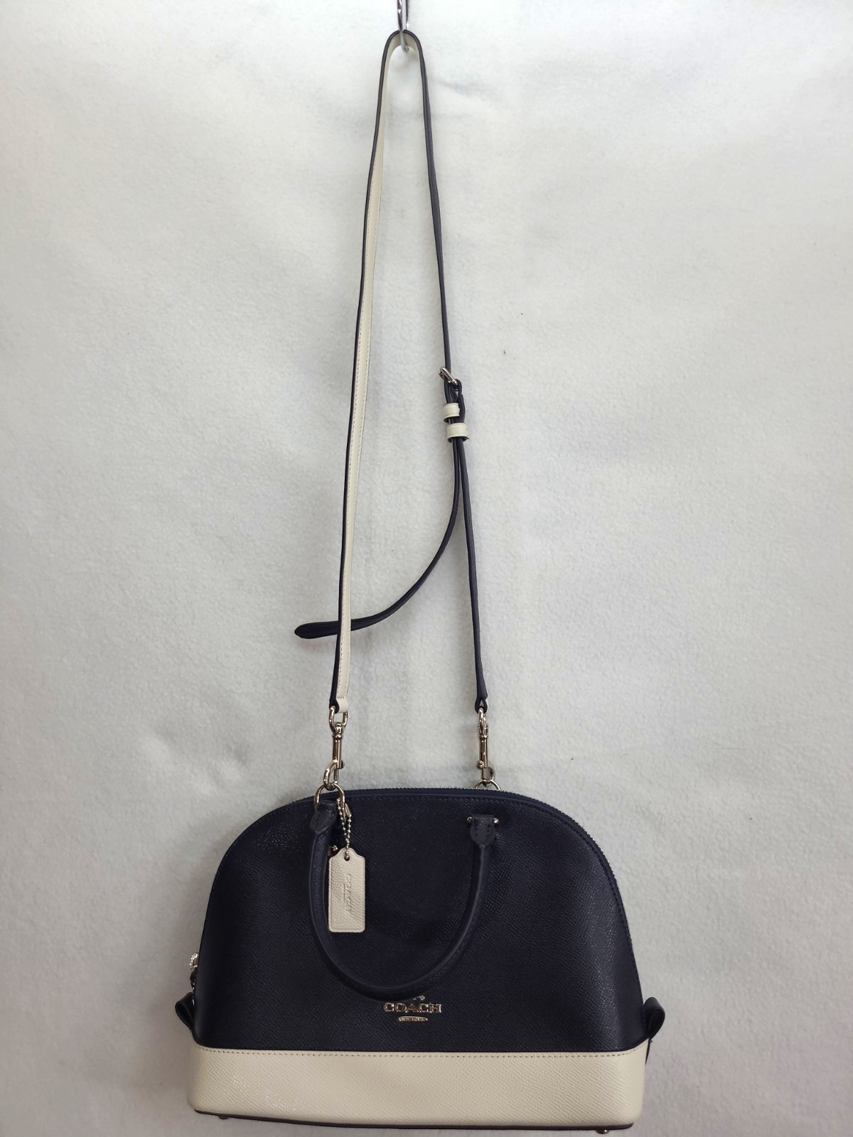 Coach Colorblock Mini Sierra Satchel – Midnight Navy Chalk – F24589 EUC