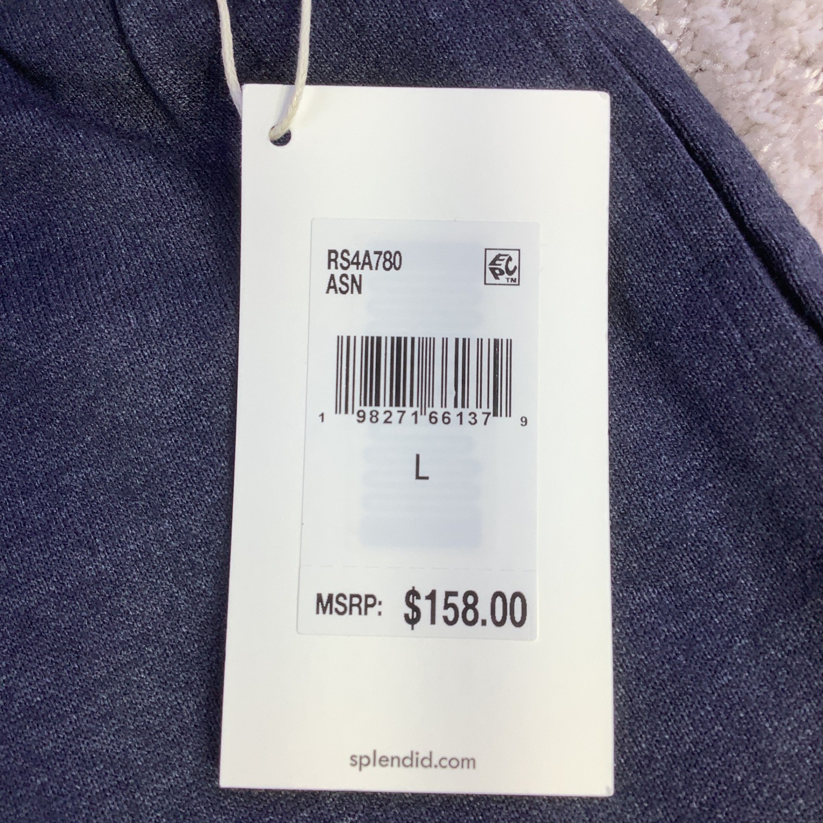 Splendid Collection Womens Wide Leg Lounge Pants Navy Blue Size L NWT