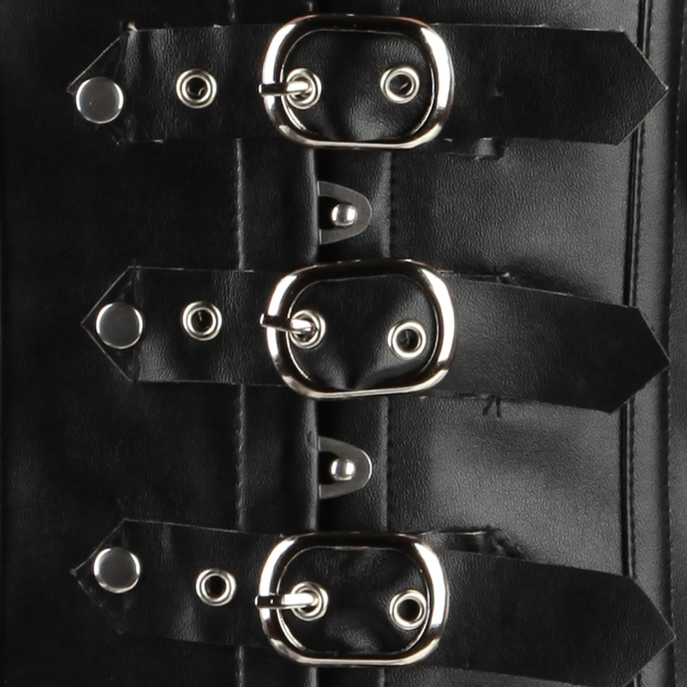 Steampunk Steel Boned Underbust Corset Bustier Lingerie Waist Training Shaper US