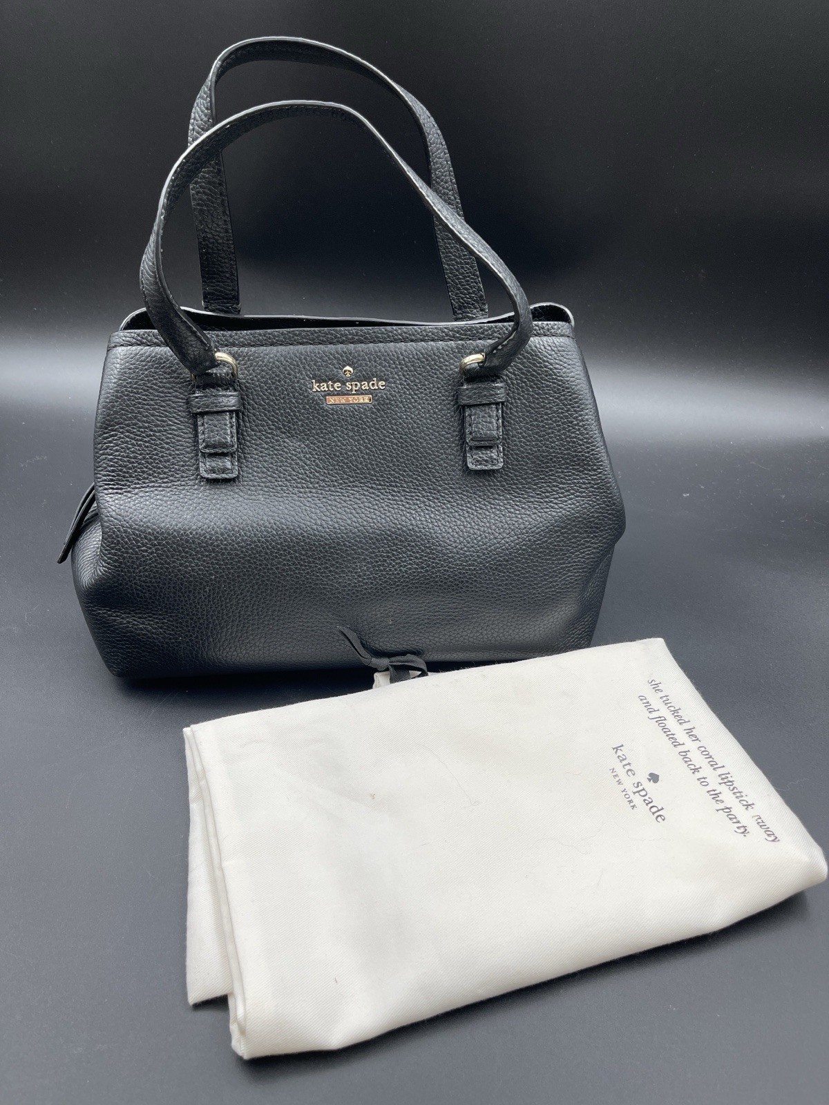 Kate Spade Jackson Street Small Octavia Black Leather Shoulder Bag