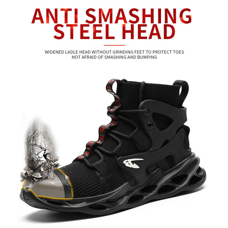 Indestructible Mens Work Boots Steel Toe Safety Shoes Sneakers Lightweight Shoes