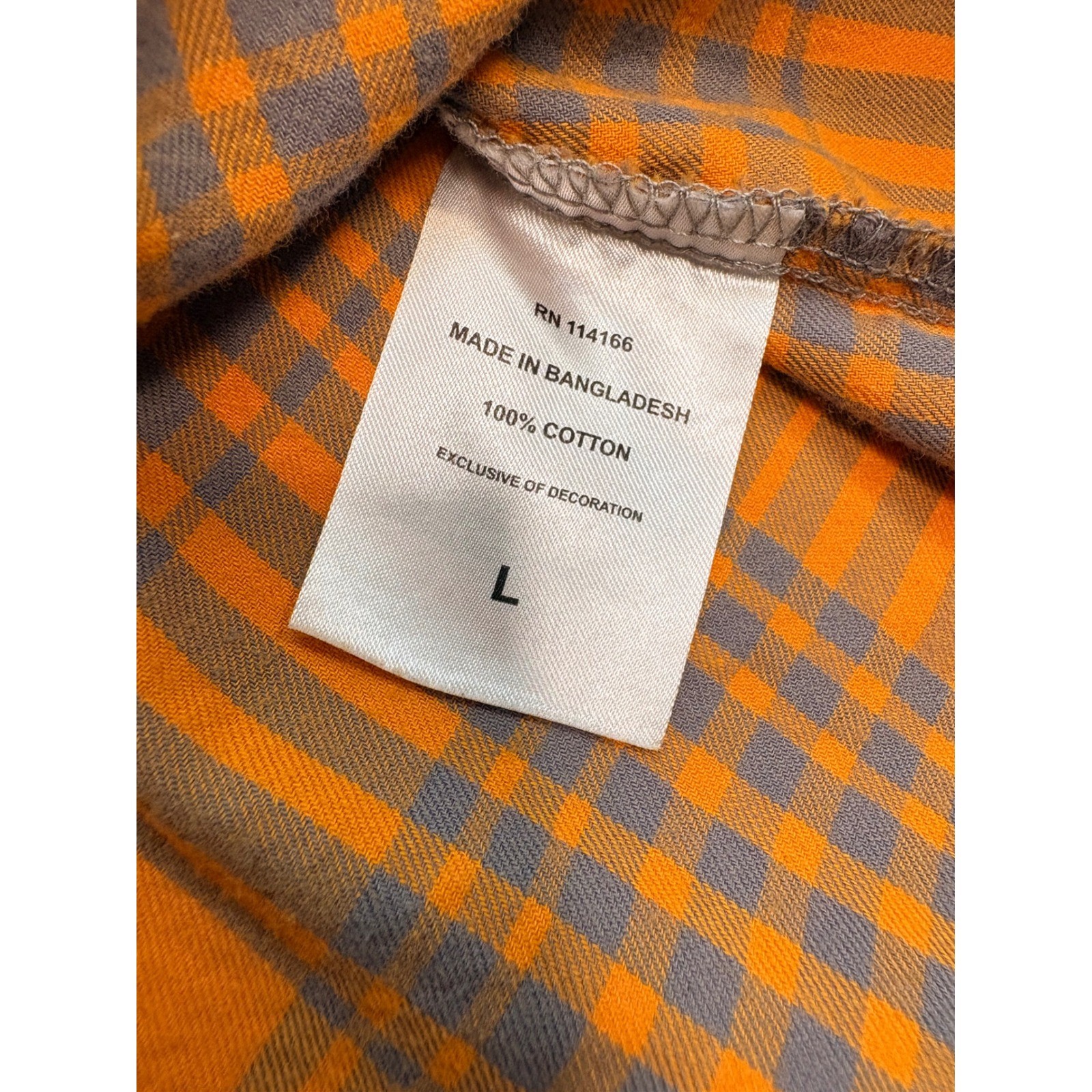 Wrangler Retro Premium Mens Large Tennessee Volunteers Plaid Western Snap Shirt