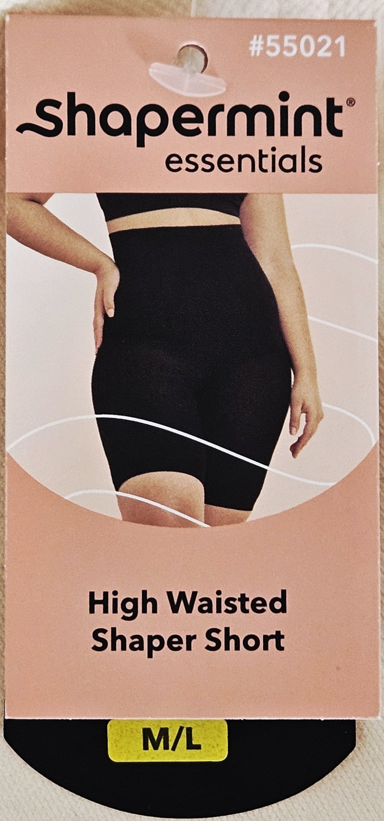NWT Shapermint Essentials High Waisted Shaper Short M/L #55021 Beige