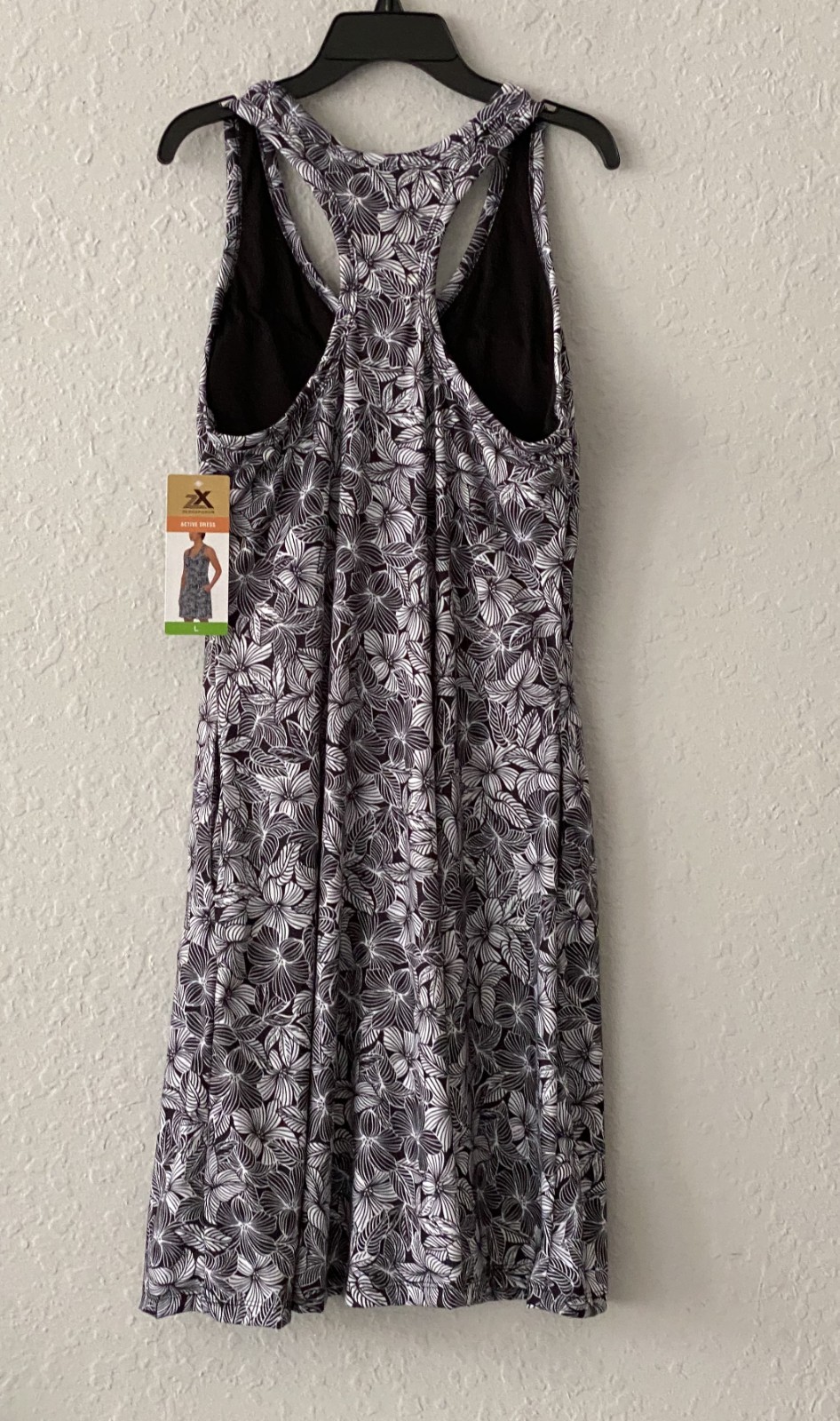 ZEROXPOSUR WOMENS MULTI-COLOR FLORAL ACTIVE DRESS – SIZE LARGE – NWT