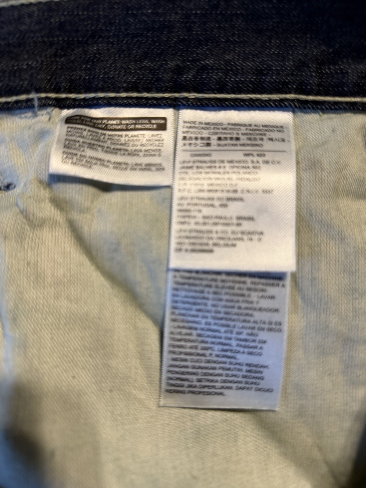 Levi’s CARPENTER Sits below Waist LOOSE FIT BLUE BIG & TALL 48×30 JEANS