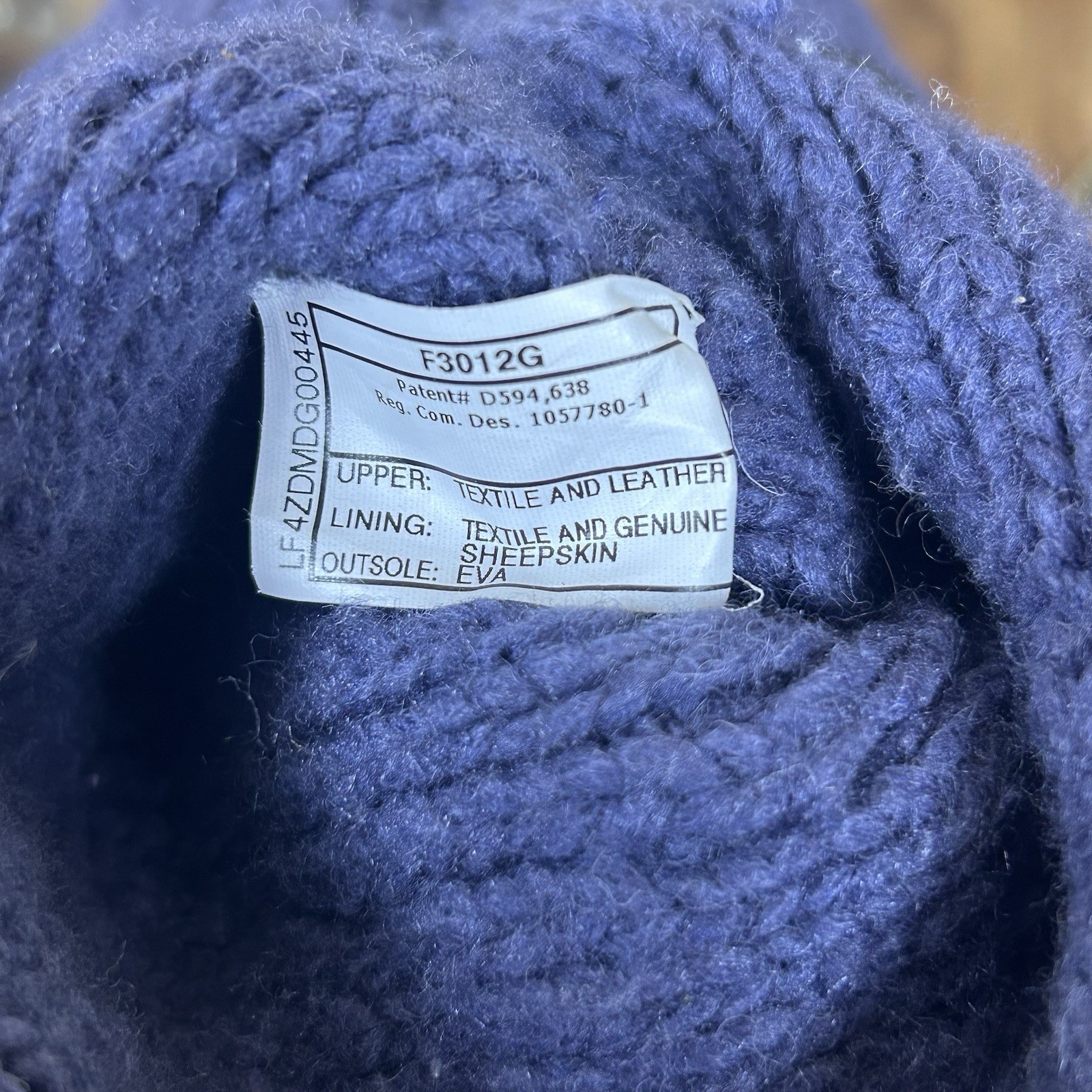 UGG Australia Cardy Purple Knit Button Boots Womens Size 7 Style 3066