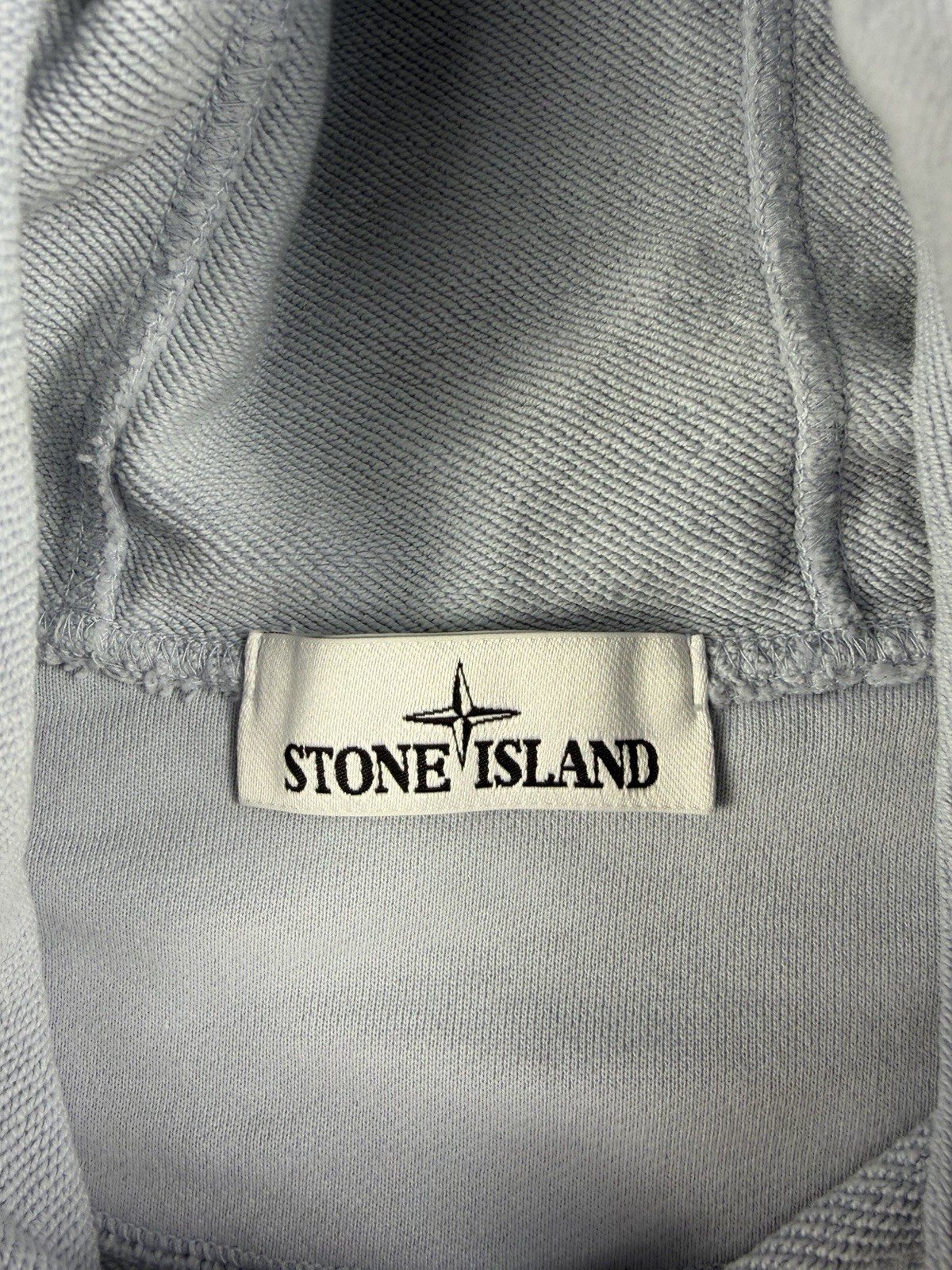Stone Island Sweatshirt Men’s Large Fits Small Blue Gray Pullover Hoodie Romania