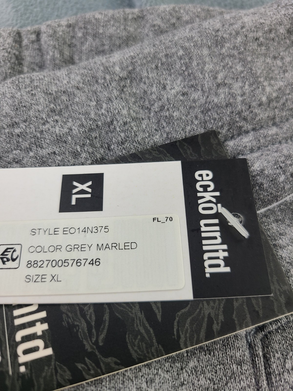 Ecko Unltd. Men’s Rawthentic Fleece Sweat Shorts Gray Size XL New With Tags
