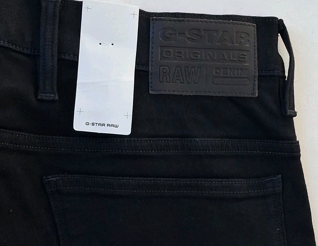 G Star Raw Airblaze 3D Slim Jeans Mens 34 X 34 Stretch Premium Denim Black $230