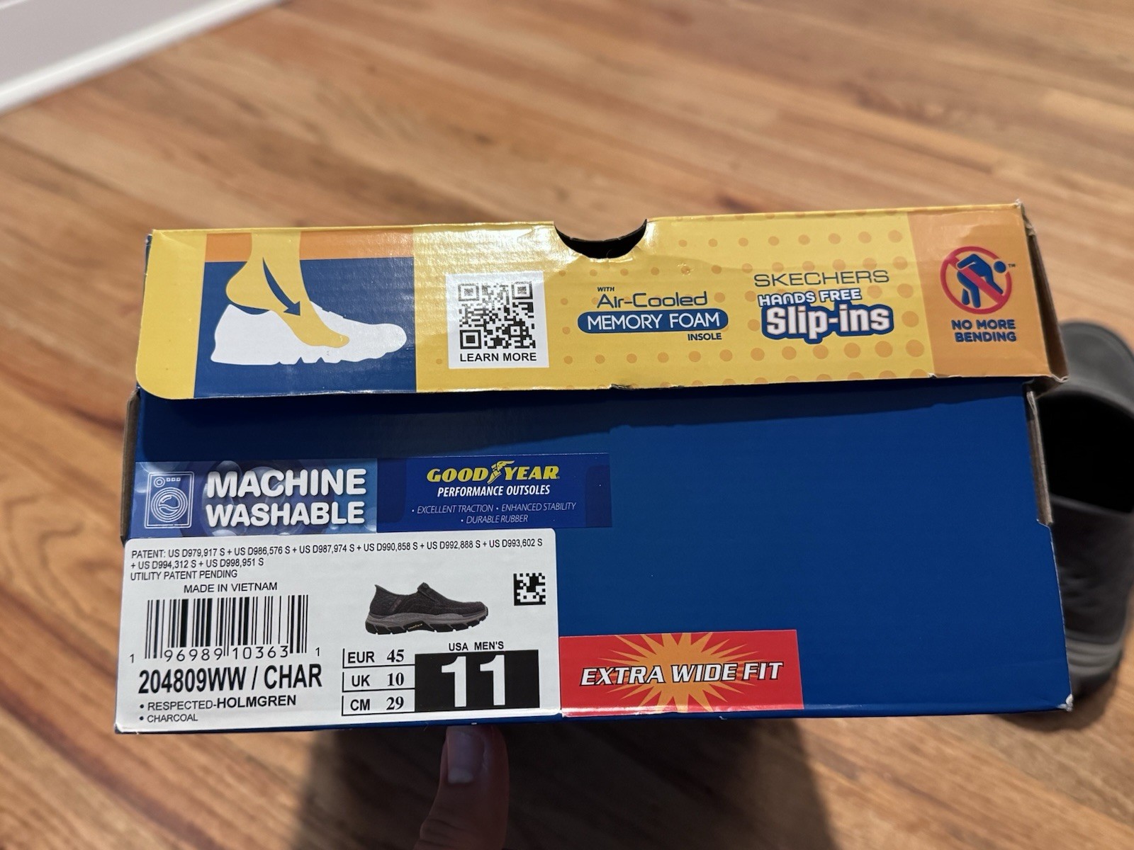 Skechers Men’s Slip-Ins; Size 11; Goodyear Air Cooled Memory Foam