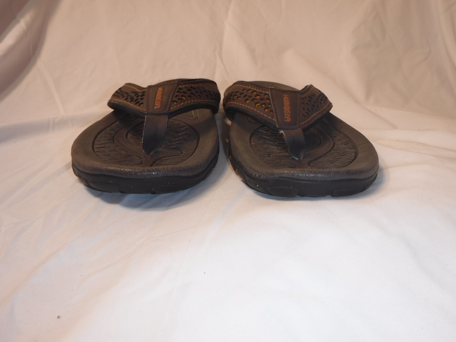 Hobibear Flip Flop Sandals Mens Size US 11 EU 44 Brown Orange Comfort Slip On