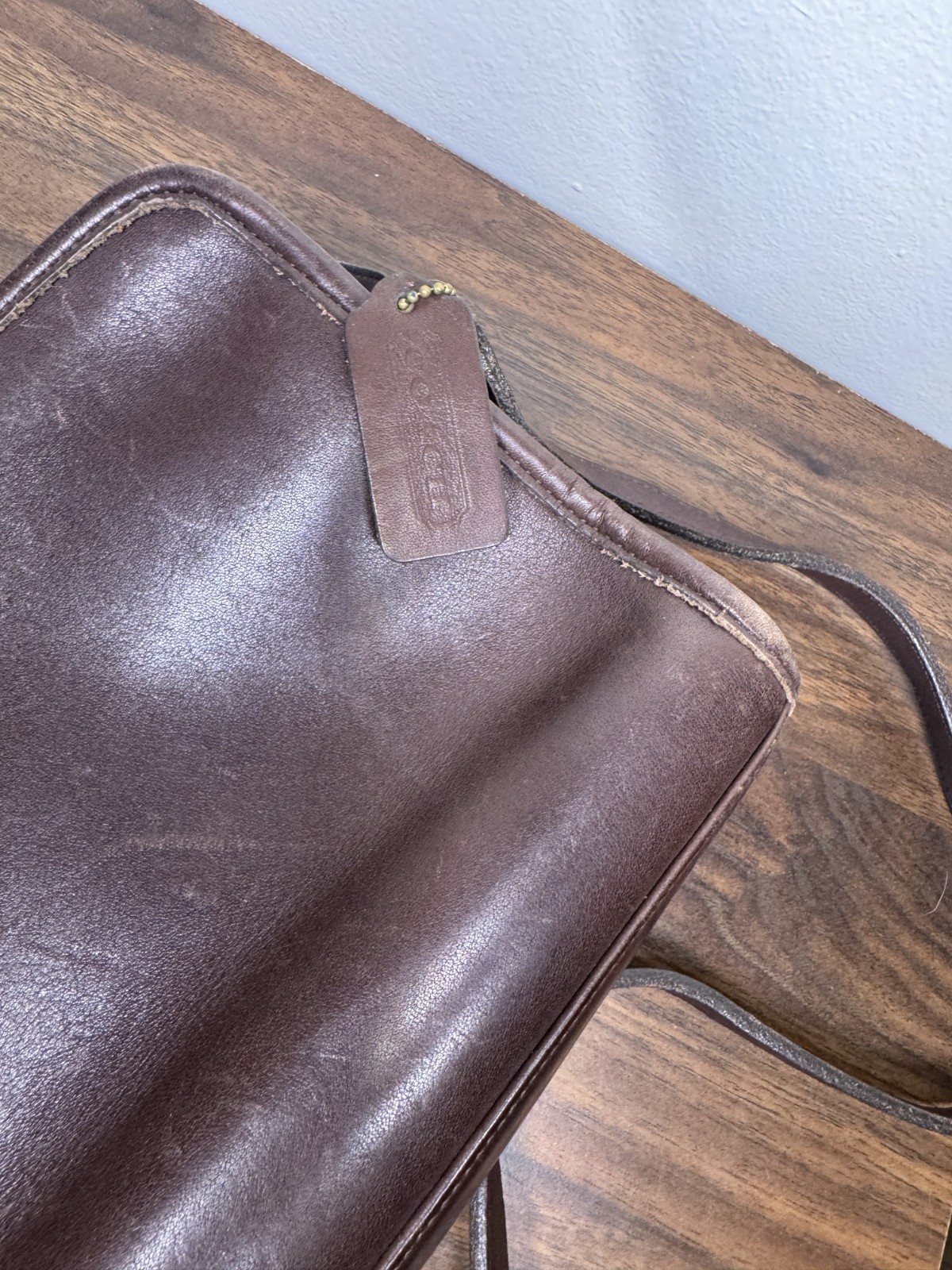 Vintage Coach Sutton Over The Shoulder Bag E9C-9814 Mahogany Purse Satchel