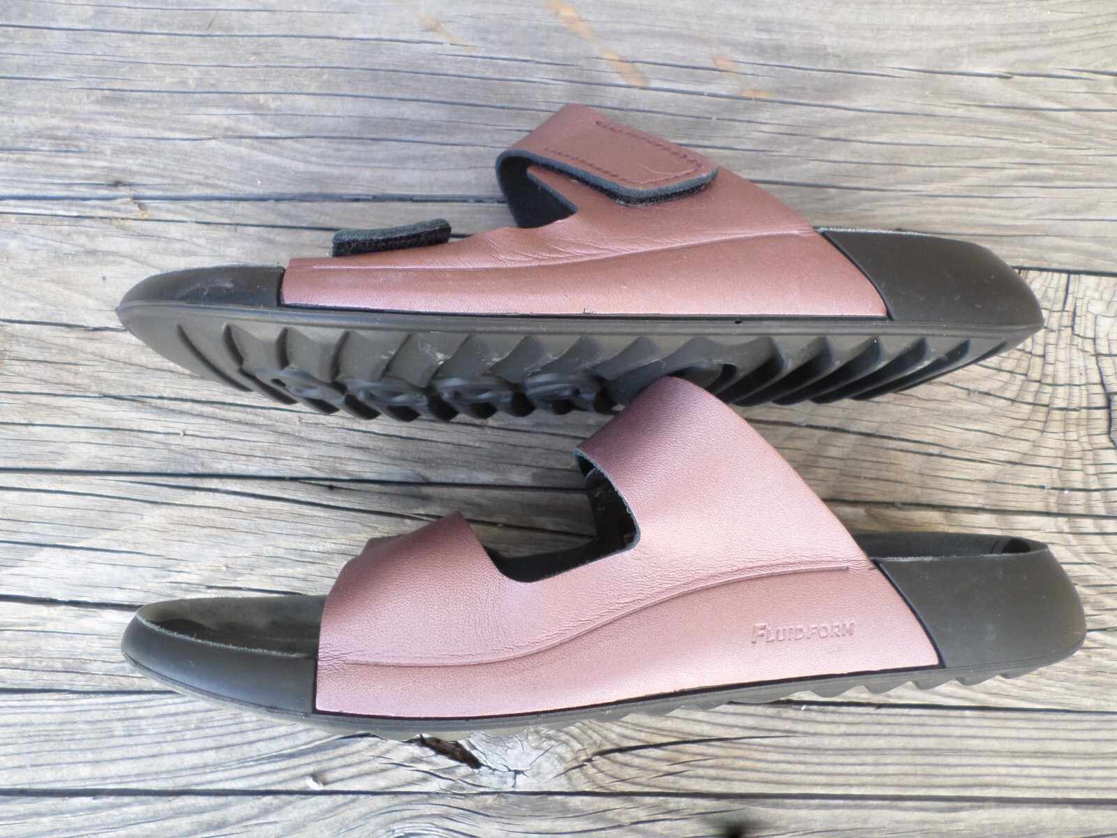 ECCO 2ND Cozmo Bronze Two Band Slide Sandals Women’s 10-10.5 (eur 41)