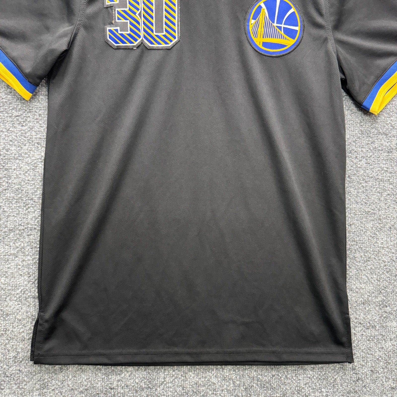 NBA Stephen Curry Golden State Warriors Jersey Shirt Mens Large Black Athletic