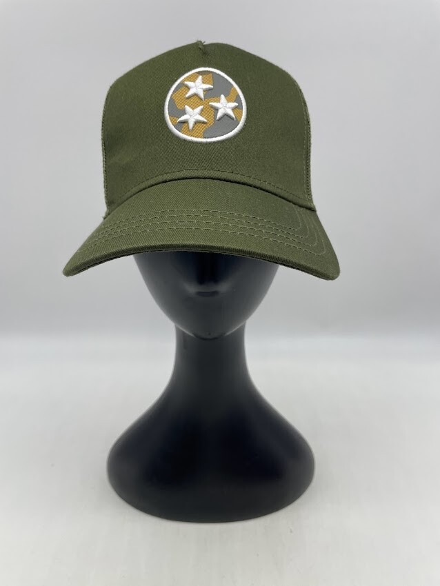 Giant Garments Green Trucker Hat Cap Mesh Back SnapBack One Size Fits All