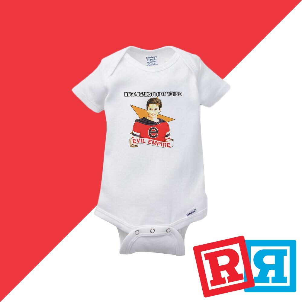 Rage Against The Machine Gerber Baby Onesie® Cotton White Short Sleeve Bodysuit