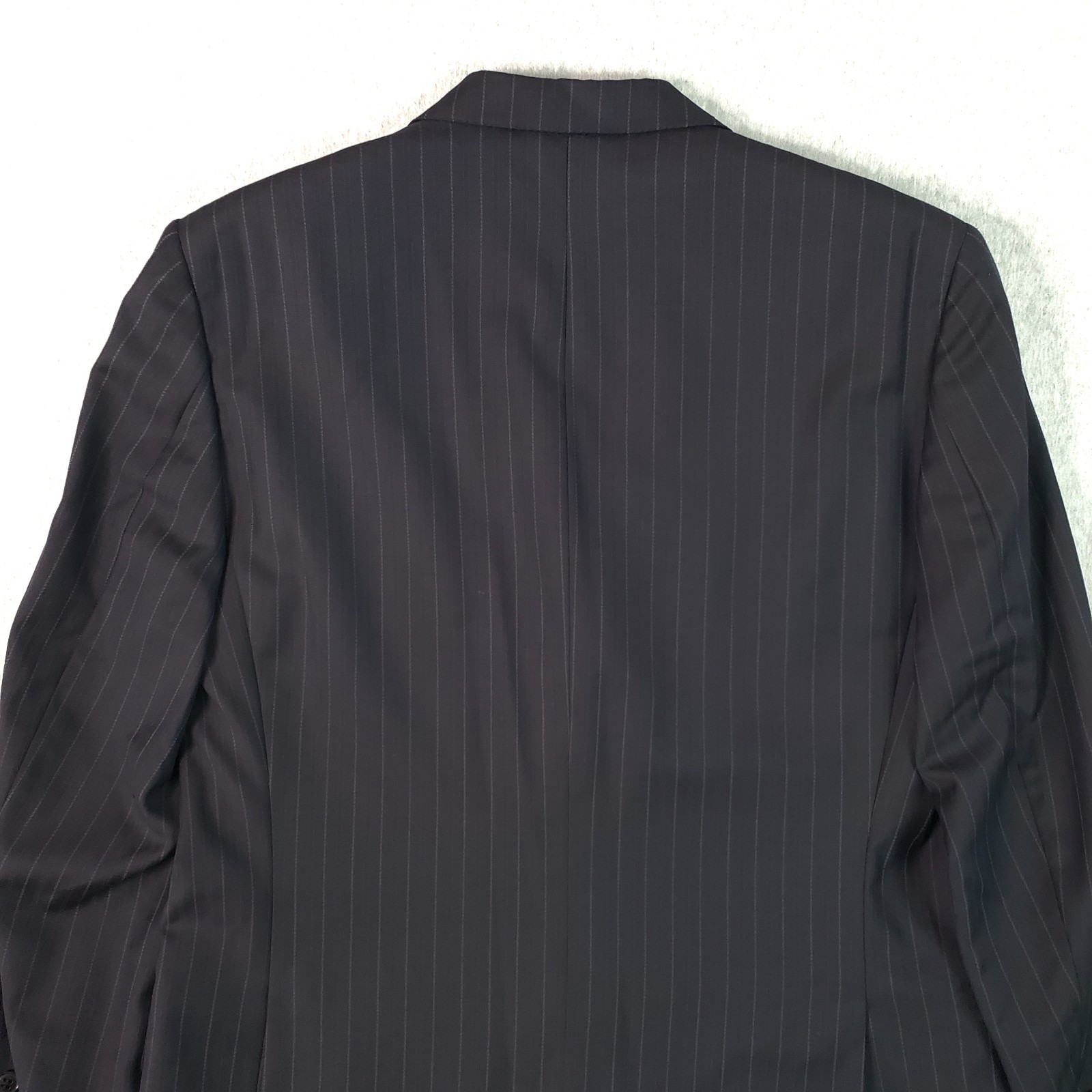 Ermenegildo Zegna Wool Suit Charcoal Pinstripe (IT 52R) Mens 42R US Pants 34X29