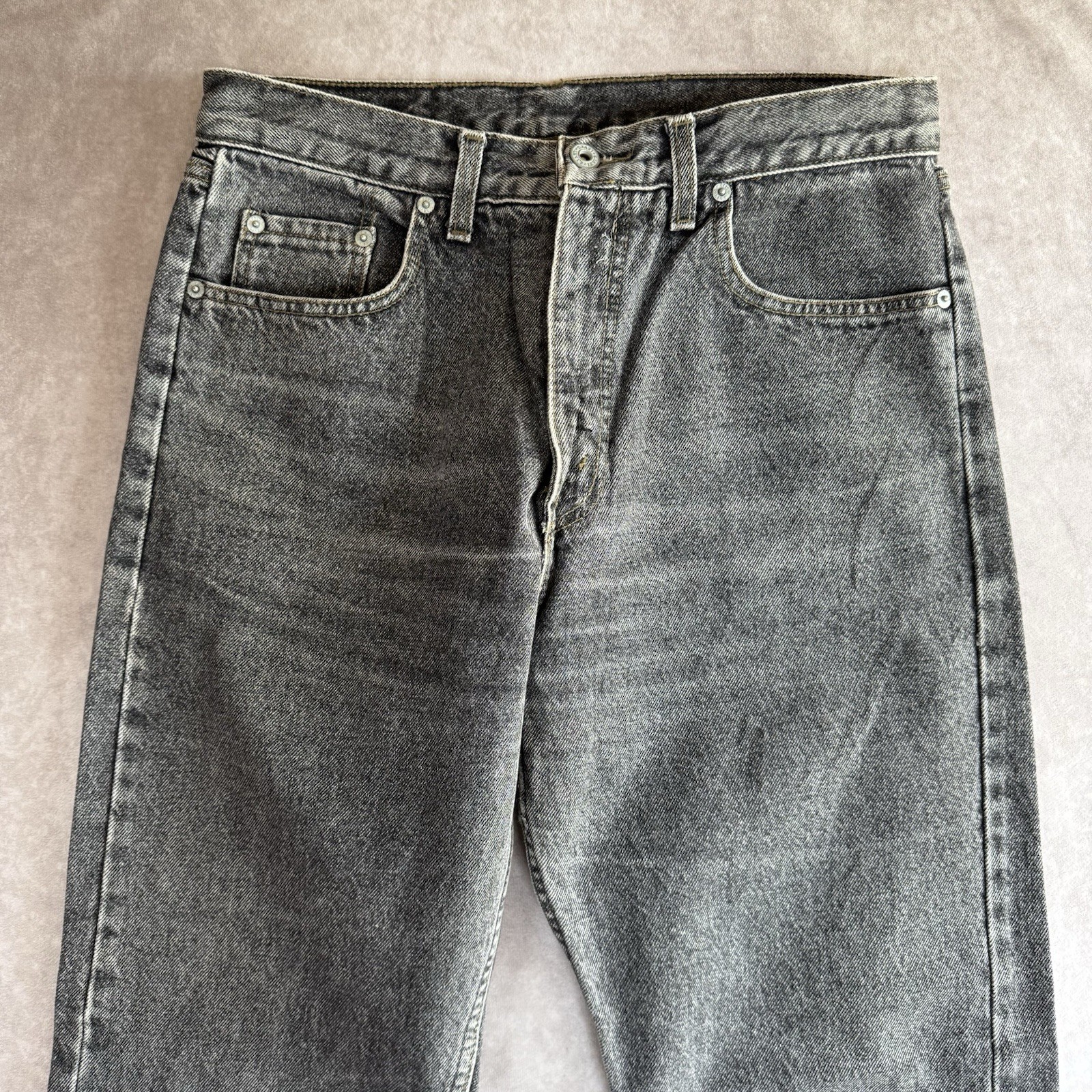 Levi’s 615 Jeans Men’s W32 L29 Grey Regular Straight Fit Zip Fly Orange Tab 90s