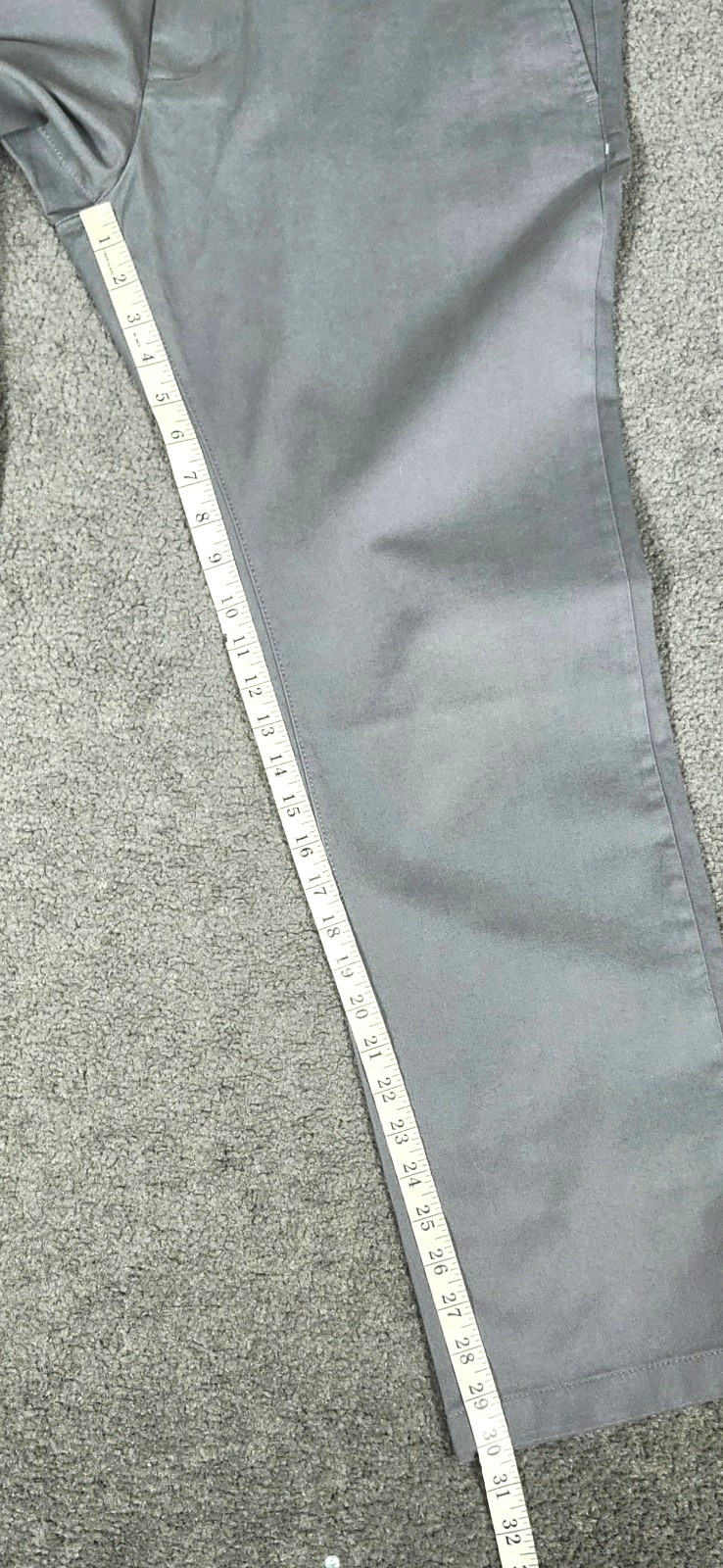 Men’s Chino Pants 40×30 Dark Gray Slim Fit Goodfellow Stretch Flat Front