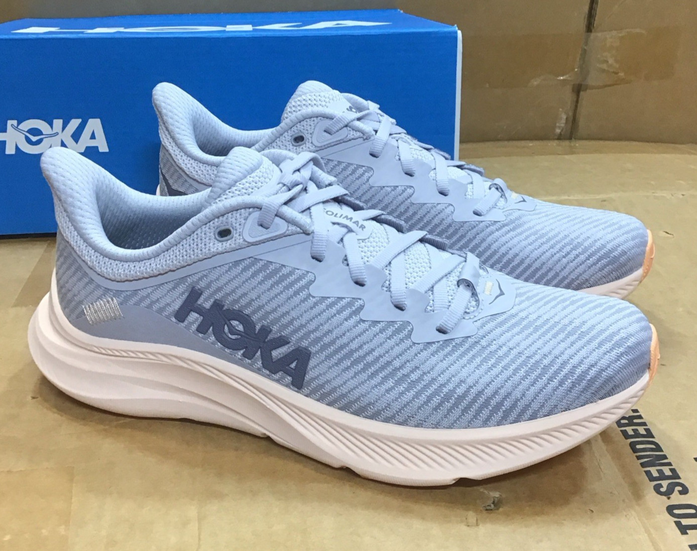 Hoka One One Solimar Purple Blue Orange Running Shoe Womens 1123075 CYTN
