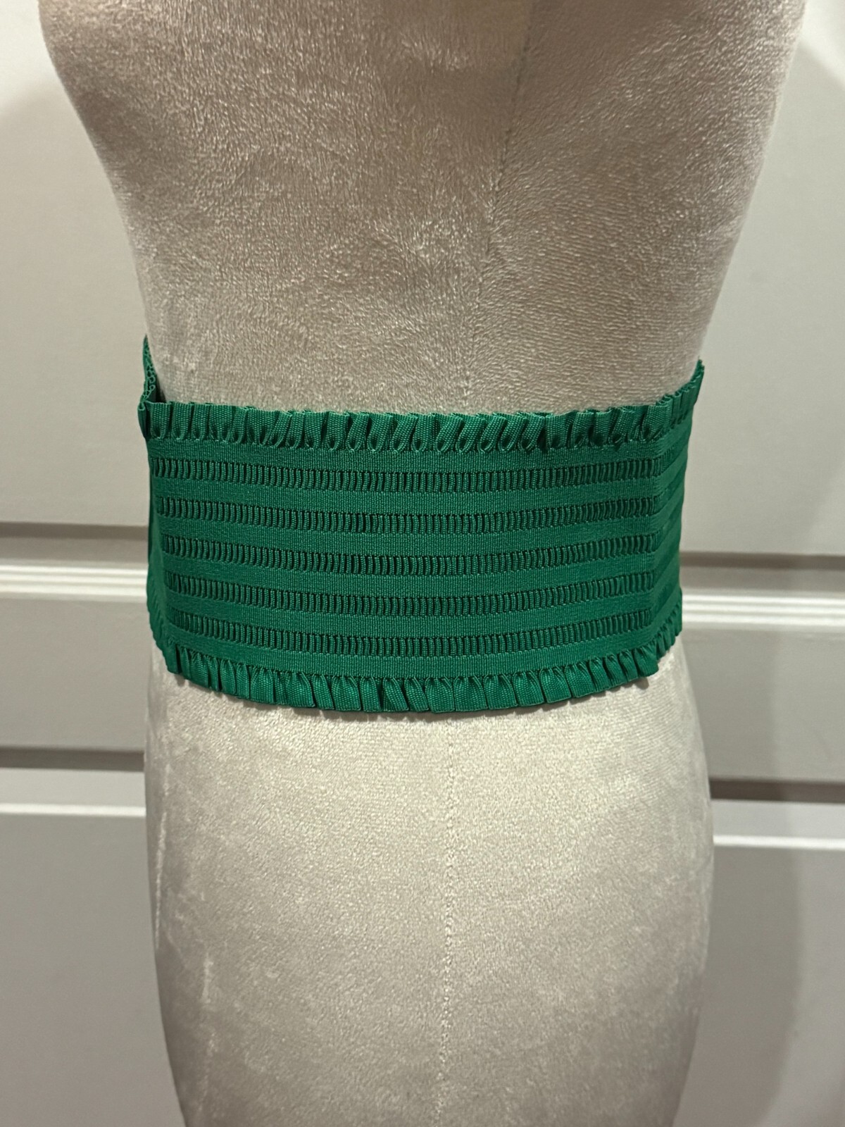 Women Wide Stretch Green Belt Sz 4x32inches XL