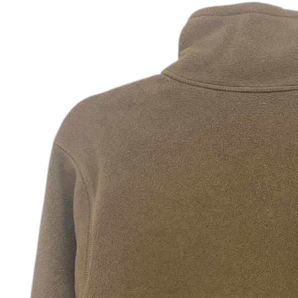 Berghaus Fleece Jacket Mens Large Brown Green Polartec 1/4 Zip Hiking Outdoor