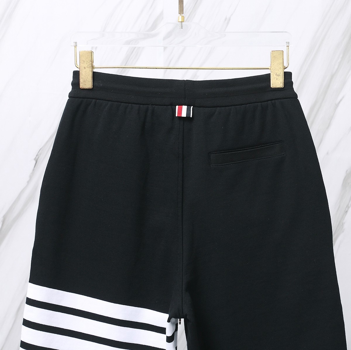 New Thom Br0wne Classic Drawstring Shorts Unisex Casual Loose Sports Pants.