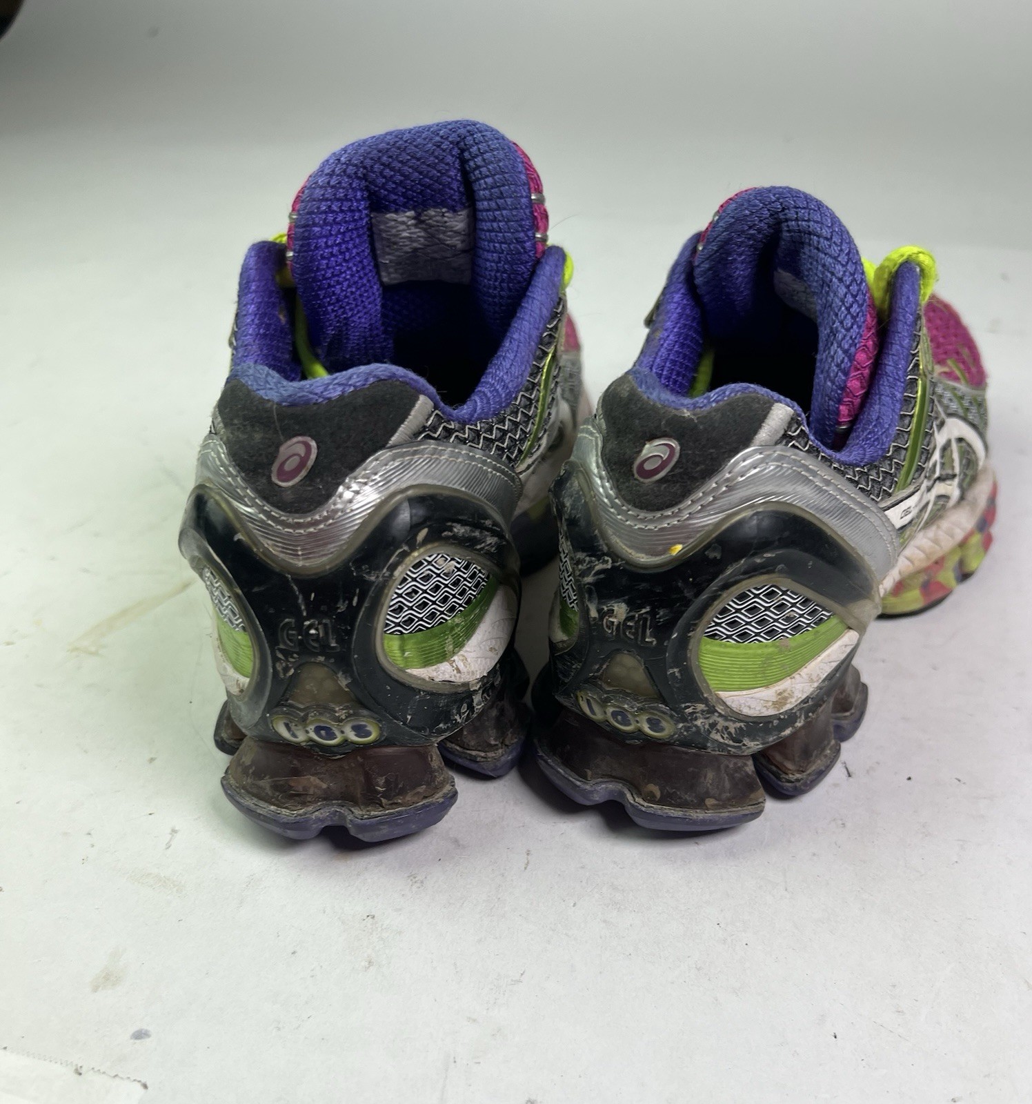 ASICS Gel Kinsei 4 Running Pink Purple Green White T189Q Women’s Size 8