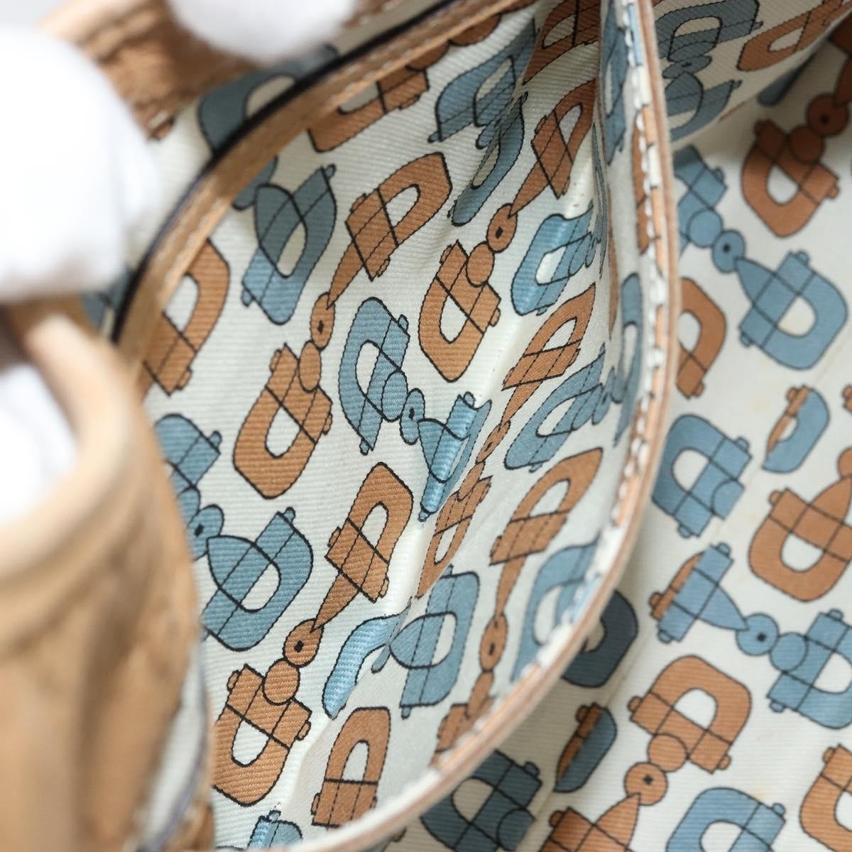 GUCCI GG Canvas Guccissima Jackie Bag Leather Gold Beige 203494 Auth ep14099
