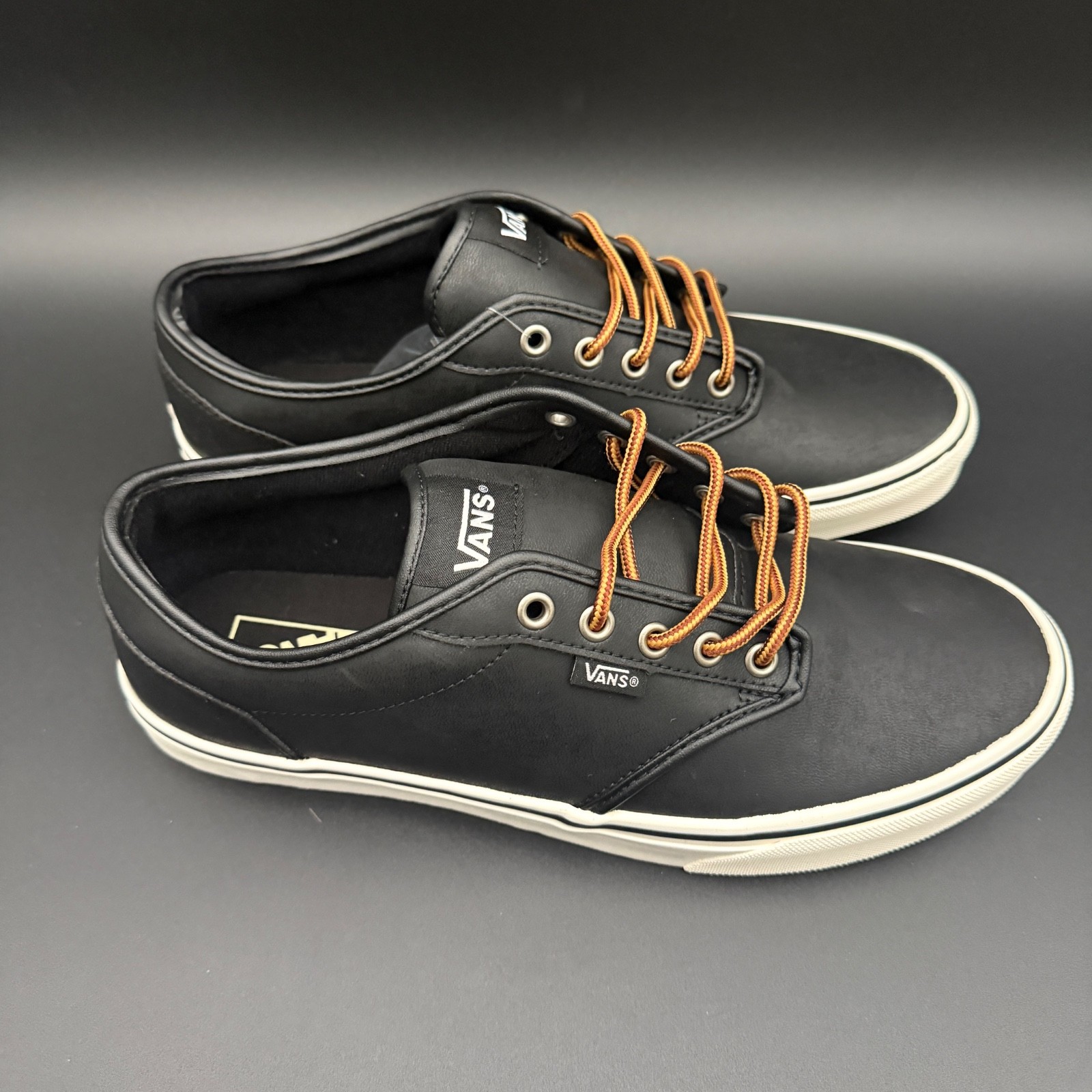 Vans Men’s Atwood Black/Marshmallow Skate MEN Shoes VN0A327L68X