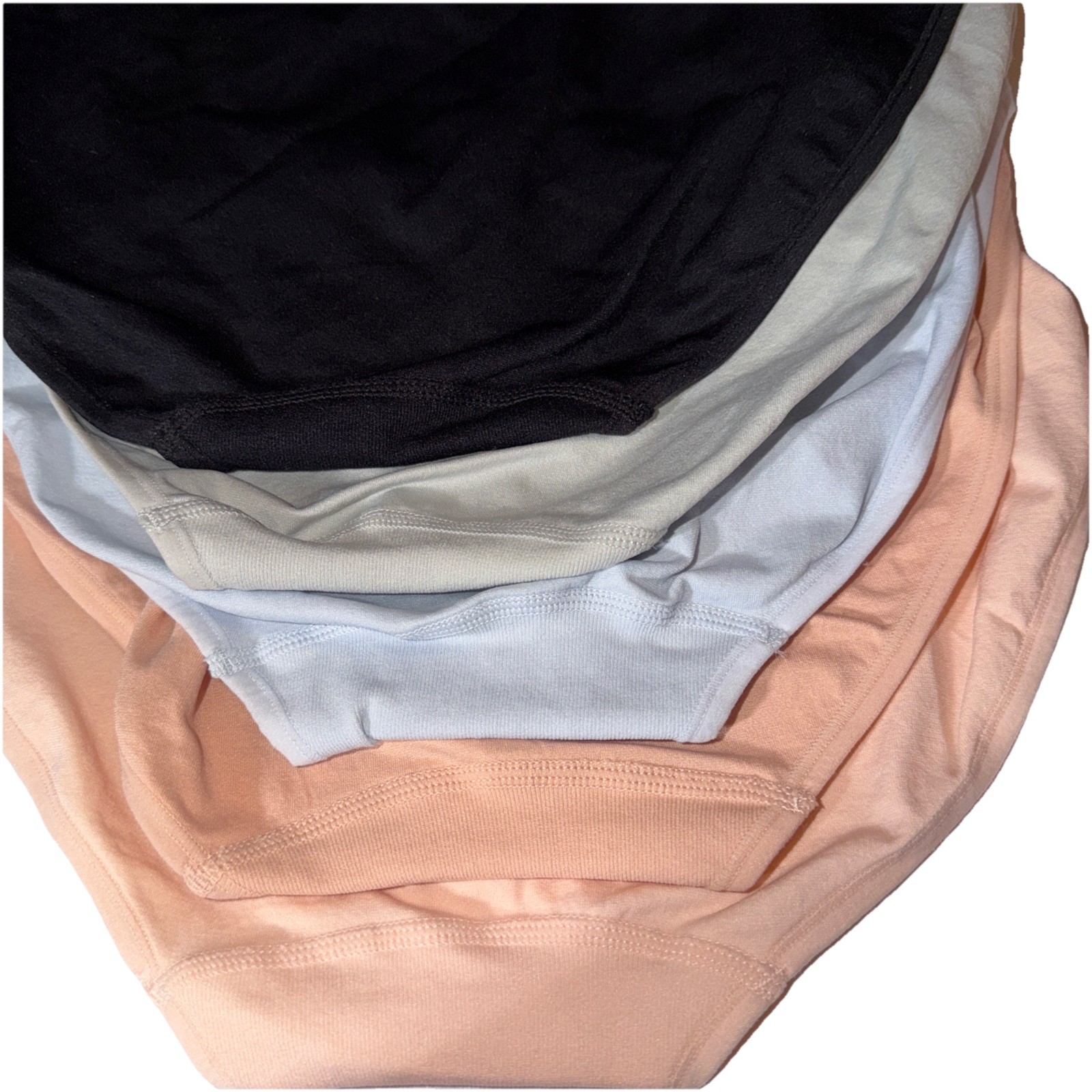 YUMMIE Size: XL -5 Pack SEAMLESS BRIEFS -95%Nylon-5% Spandex Multicolor NWT