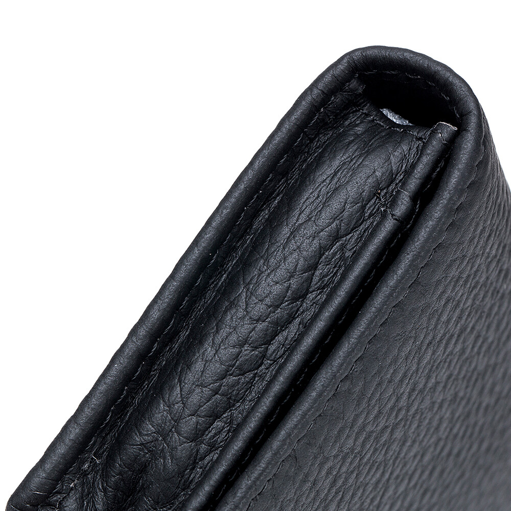 Genuine Leather Business Card Holder for Men Women Card Wallet Coin Pocket Purse