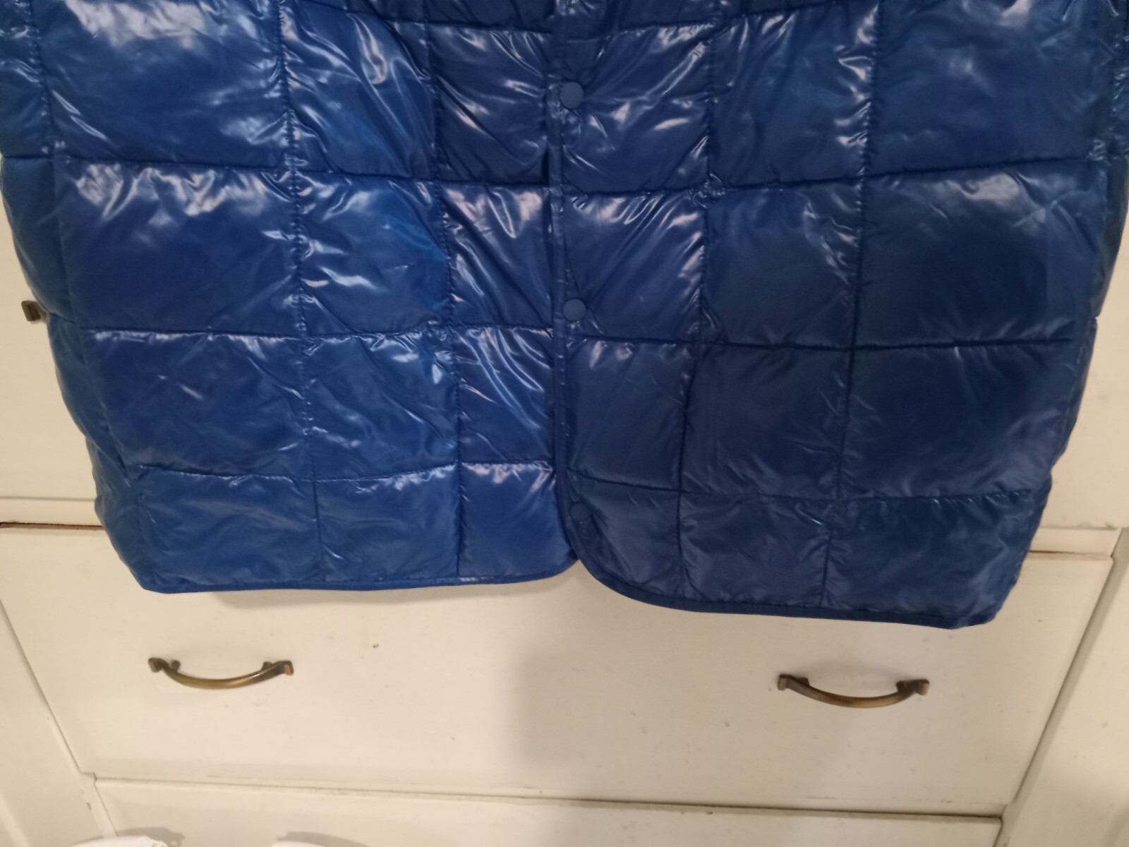 H&M 100% Recycled Polyester Blue Lightweight Padded Vest Men’s Size Large
