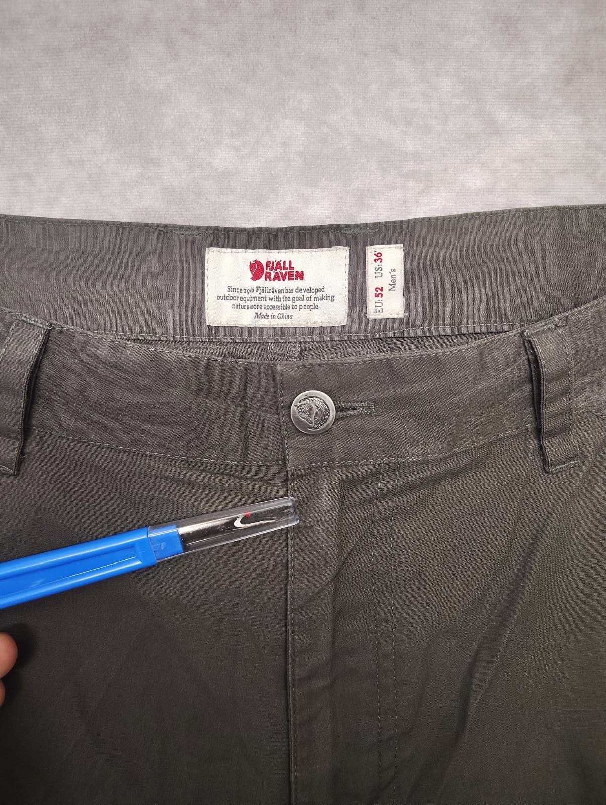 Fjallraven G-1000 High Coast Shorts Mens 38 Gray Hike Trail Hiking Outdoor