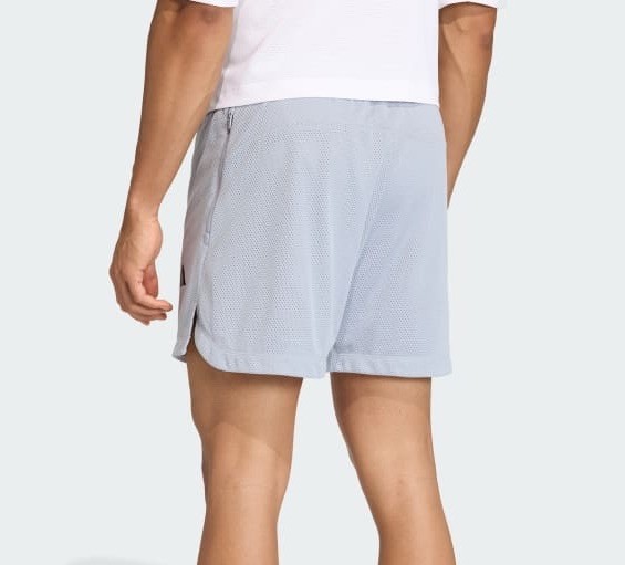 New adidas D4T PrimeLift Essentials Workout Mesh Shorts – Halo Silver Men’s M 5”