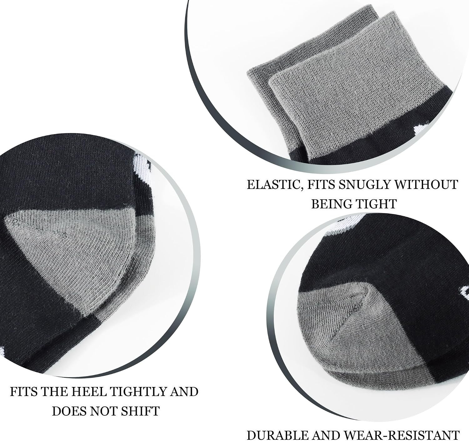 30Th 40Th 50Th 60Th 70Th Birthday Gifts for Men Black Crew Cotton Socks