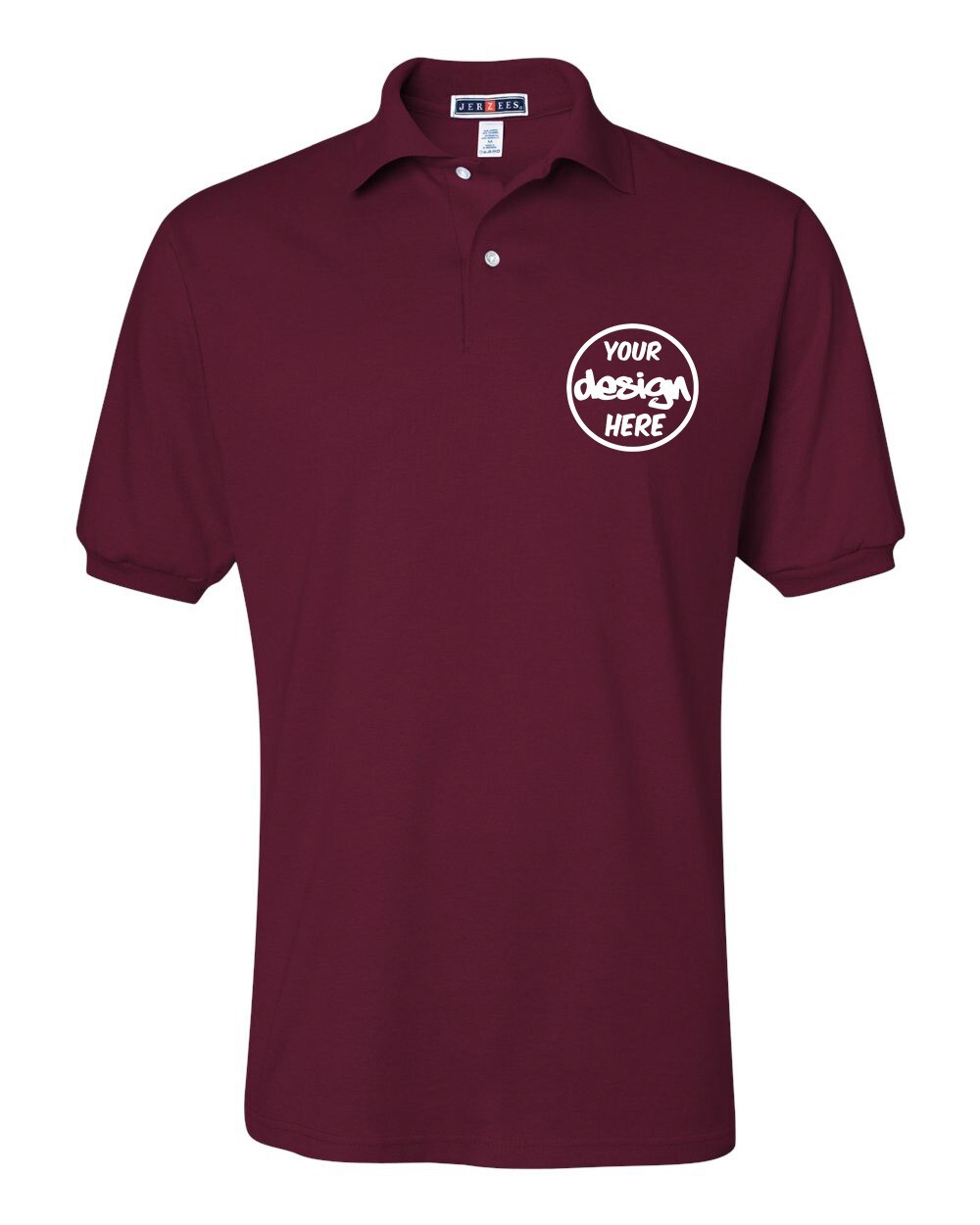 Ink Stitch Design Your Own Custom Logo Texts Stitching Men Jersey Polo Shirts