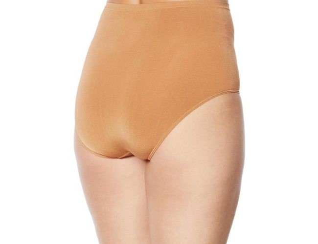 Rhonda Shear White Seamless High-Waist Ahh Brief Panties Panty New Light Control
