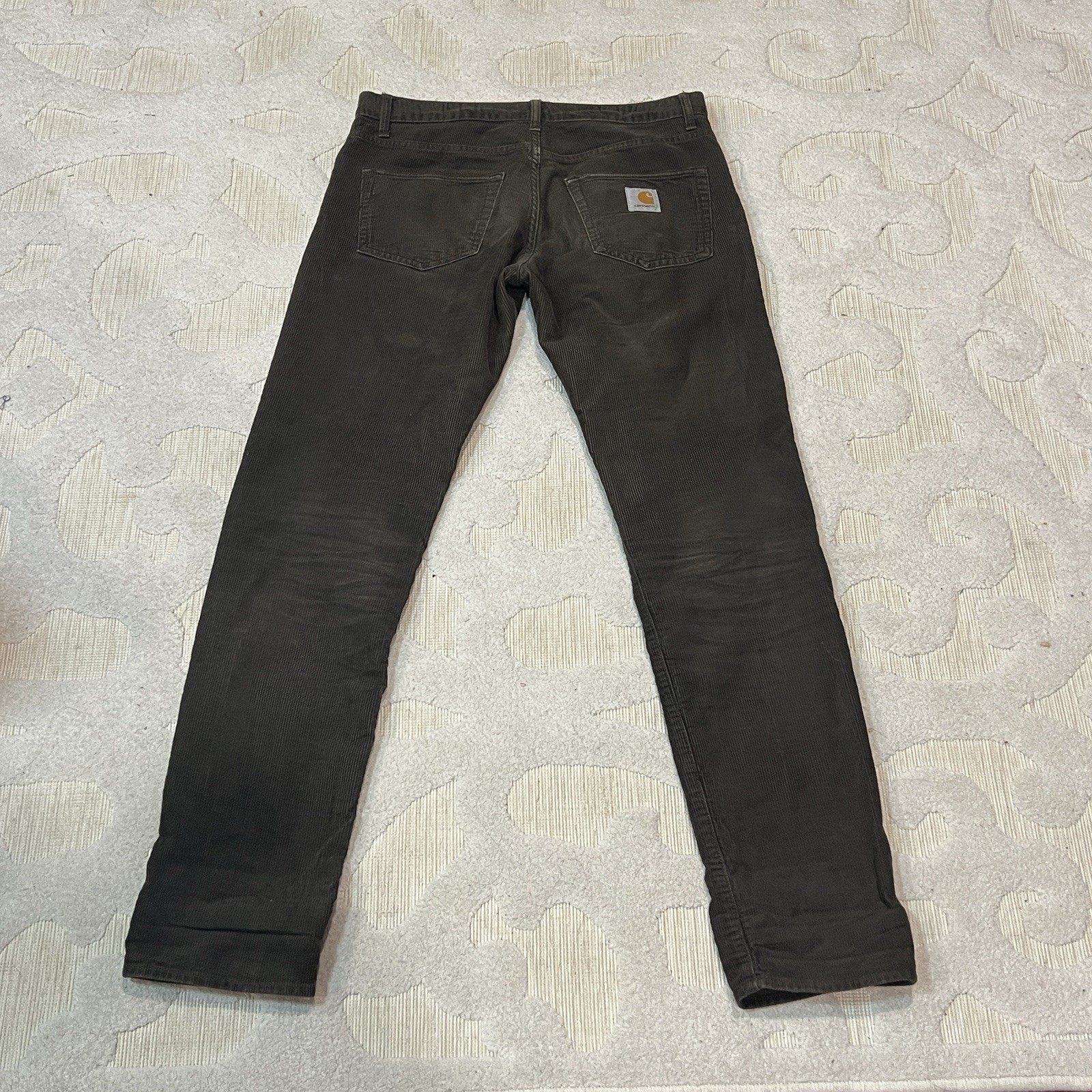 Carhartt WIP Klondike Pant Brown Corduroy Mens W34 L33 Regular Slim Trousers