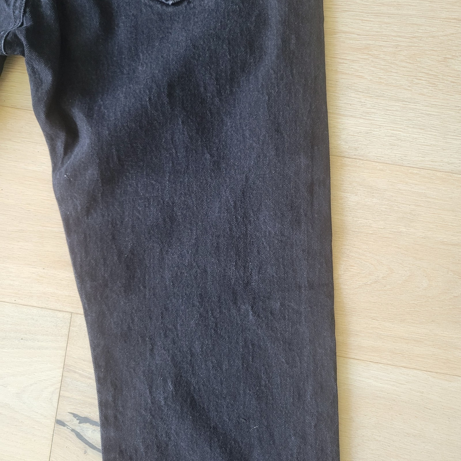Levi’s 501 Original Fit Jeans Men’s 36×32 Black Wash Straight Leg Classic Denim