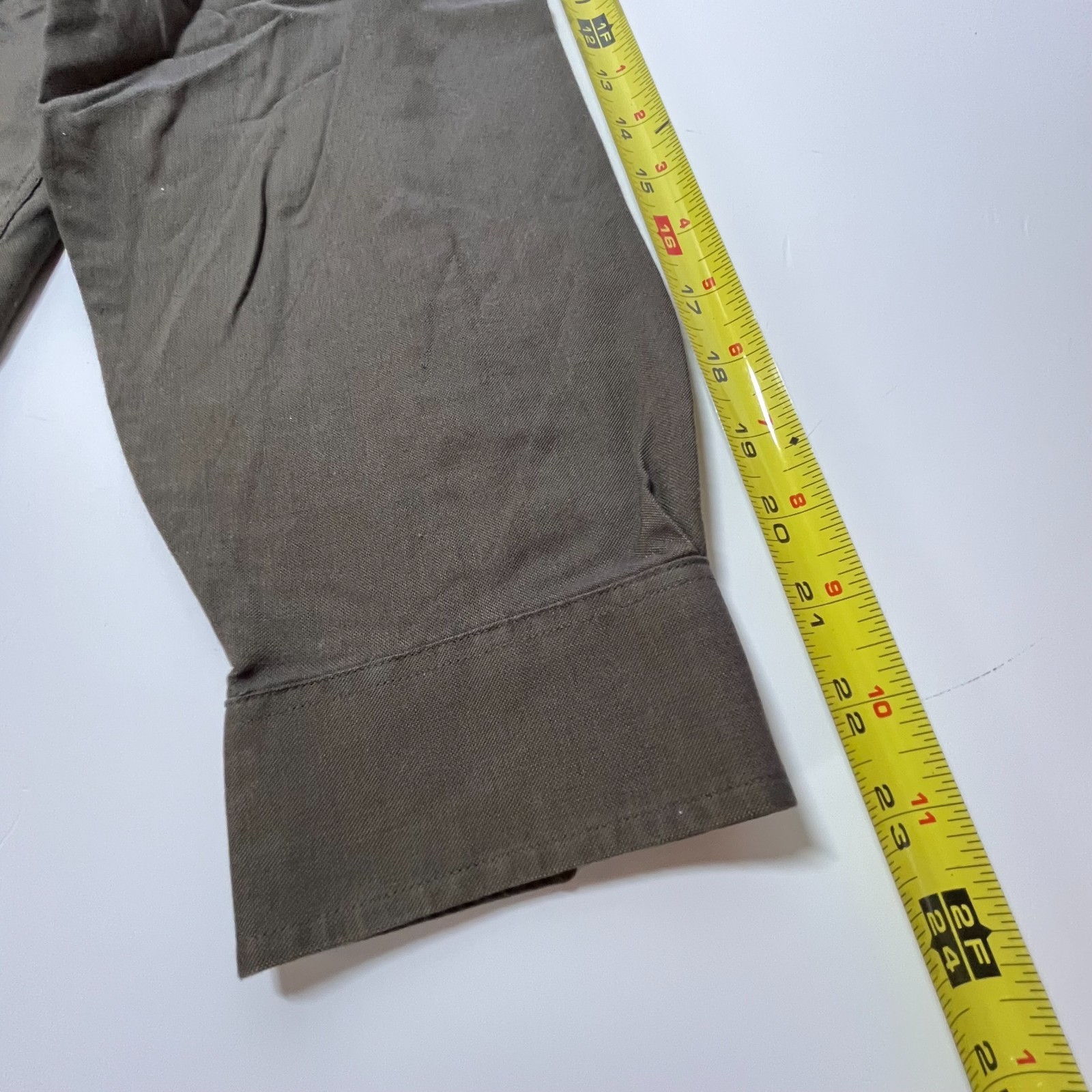 RBM Oxford Wrinkle Resistant 16.5 32/33 Brown Button Down Men’s Dress Shirt